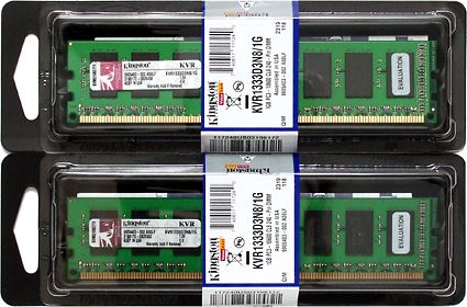 DDR-3 2 GB PC 10600/1333 KINGSTON(novo na caixa)